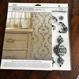 NEW Iron Orchid Designs IOD “Louis” Stamp Set 2015 1stGen